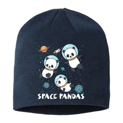 Space Pandas Shirts Funny Astronaut Planet Travel Tee Sustainable Beanie