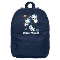 Space Pandas Shirts Funny Astronaut Planet Travel Tee 16 in Basic Backpack