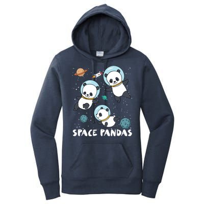 Space Pandas Shirts Funny Astronaut Planet Travel Tee Women's Pullover Hoodie