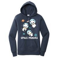 Space Pandas Shirts Funny Astronaut Planet Travel Tee Women's Pullover Hoodie