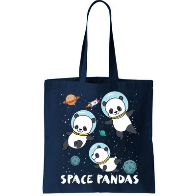 Space Pandas Shirts Funny Astronaut Planet Travel Tee Bag