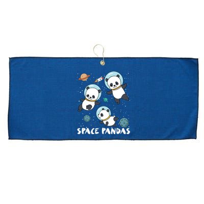 Space Pandas Shirts Funny Astronaut Planet Travel Tee Large Microfiber Waffle Golf Towel