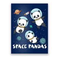 Space Pandas Shirts Funny Astronaut Planet Travel Tee Poster