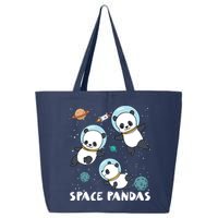 Space Pandas Shirts Funny Astronaut Planet Travel Tee 25L Jumbo Tote