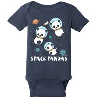 Space Pandas Shirts Funny Astronaut Planet Travel Tee Baby Bodysuit