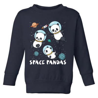 Space Pandas Shirts Funny Astronaut Planet Travel Tee Toddler Sweatshirt