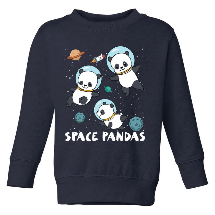 Space Pandas Shirts Funny Astronaut Planet Travel Tee Toddler Sweatshirt