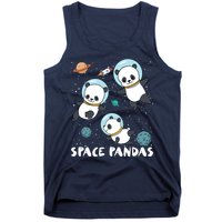 Space Pandas Shirts Funny Astronaut Planet Travel Tee Tank Top