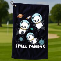 Space Pandas Shirts Funny Astronaut Planet Travel Tee Golf Towel