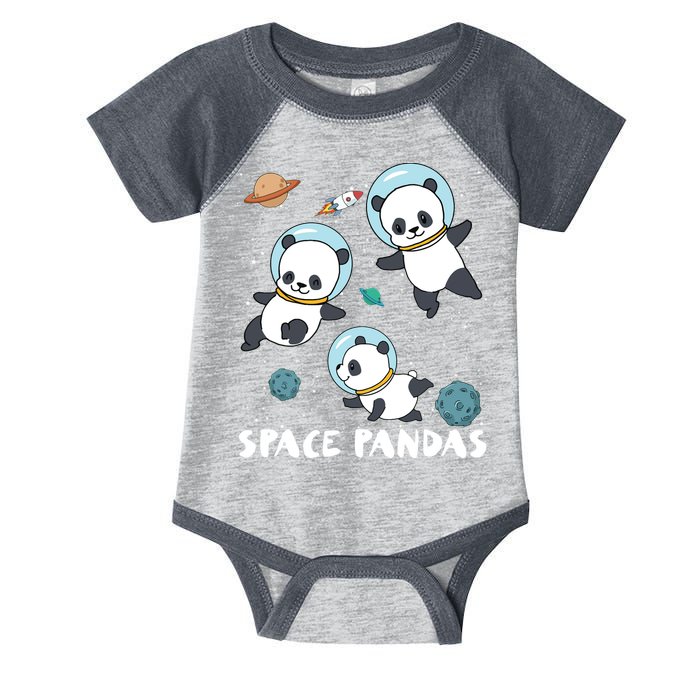 Space Pandas Shirts Funny Astronaut Planet Travel Tee Infant Baby Jersey Bodysuit