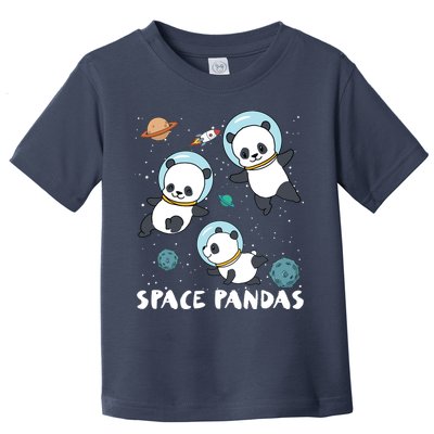 Space Pandas Shirts Funny Astronaut Planet Travel Tee Toddler T-Shirt