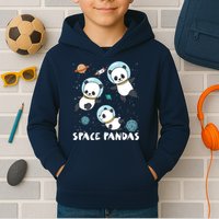 Space Pandas Shirts Funny Astronaut Planet Travel Tee Kids Hoodie