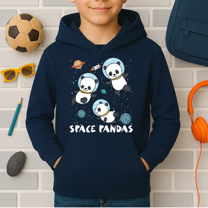 Space Pandas Shirts Funny Astronaut Planet Travel Tee Kids Hoodie