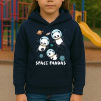 Space Pandas Shirts Funny Astronaut Planet Travel Tee Kids Hoodie