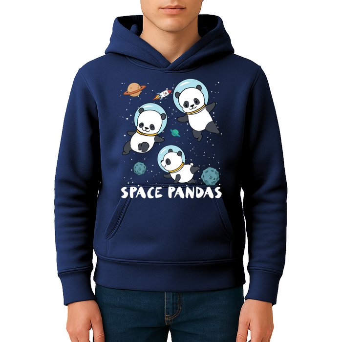 Space Pandas Shirts Funny Astronaut Planet Travel Tee Kids Hoodie