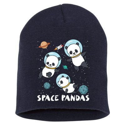 Space Pandas Shirts Funny Astronaut Planet Travel Tee Short Acrylic Beanie
