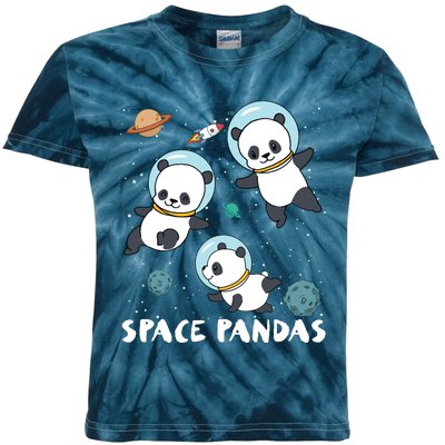 Space Pandas Shirts Funny Astronaut Planet Travel Tee Kids Tie-Dye T-Shirt