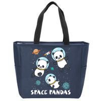 Space Pandas Shirts Funny Astronaut Planet Travel Tee Zip Tote Bag