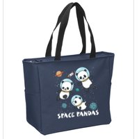 Space Pandas Shirts Funny Astronaut Planet Travel Tee Zip Tote Bag