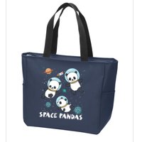 Space Pandas Shirts Funny Astronaut Planet Travel Tee Zip Tote Bag