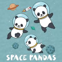 Space Pandas Shirts Funny Astronaut Planet Travel Tee Sueded Cloud Jersey T-Shirt