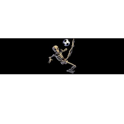 Skeleton Play Soccer Bumper Sticker