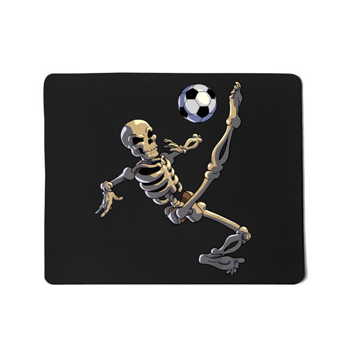 Skeleton Play Soccer Mousepad