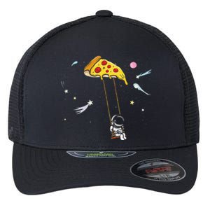 Spaceman Pizza Slice Fast Food Astronomy Solar Flexfit Unipanel Trucker Cap