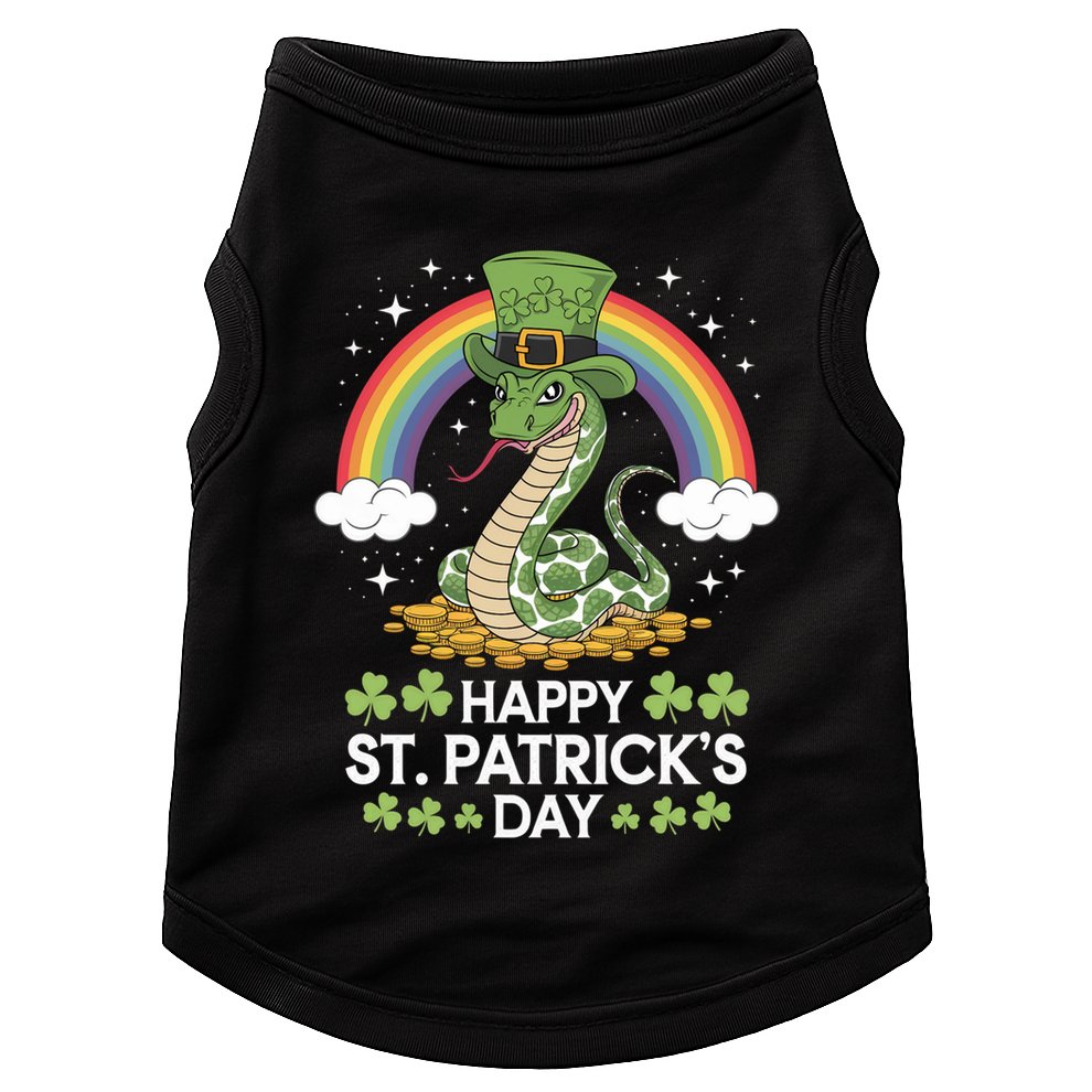 San Patties Snake St Patricks Day Gift Doggie Tank