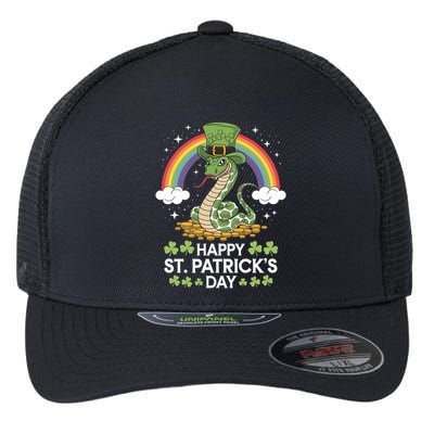 San Patties Snake St Patricks Day Gift Flexfit Unipanel Trucker Cap