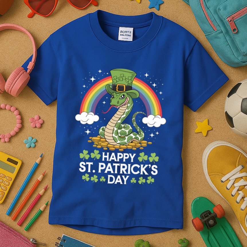 San Patties Snake St Patricks Day Gift Kids T-Shirt