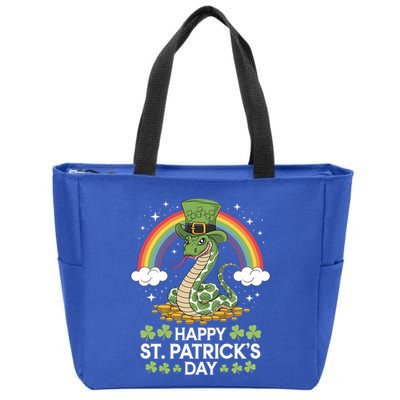 San Patties Snake St Patricks Day Gift Zip Tote Bag