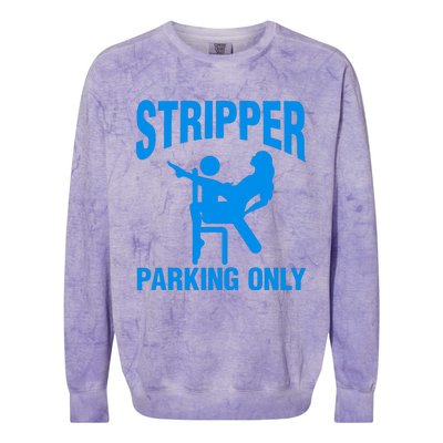 Stripper Parking Strip Club Colorblast Crewneck Sweatshirt