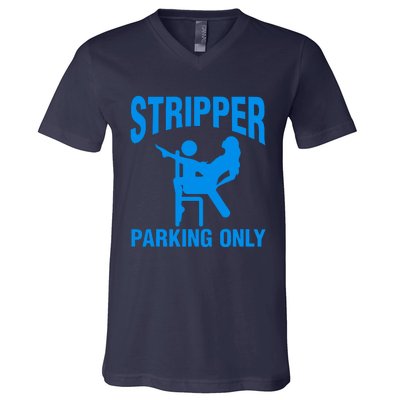 Stripper Parking Strip Club V-Neck T-Shirt