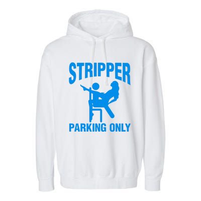 Stripper Parking Strip Club Garment-Dyed Fleece Hoodie