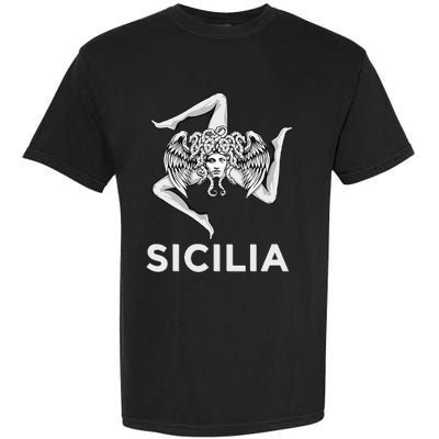 Sicilian Pride Sicilia Trinacria Sicilian Garment-Dyed Heavyweight T-Shirt