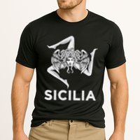 Sicilian Pride Sicilia Trinacria Sicilian Cooling Performance Crew T-Shirt