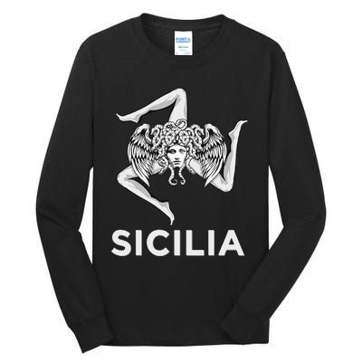 Sicilian Pride Sicilia Trinacria Sicilian Tall Long Sleeve T-Shirt