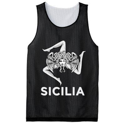 Sicilian Pride Sicilia Trinacria Sicilian Mesh Reversible Basketball Jersey Tank