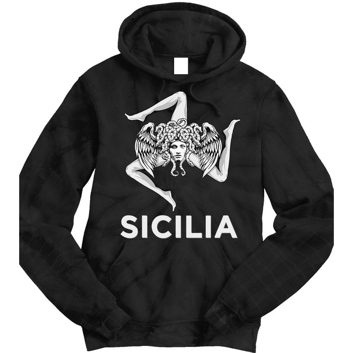 Sicilian Pride Sicilia Trinacria Sicilian Tie Dye Hoodie