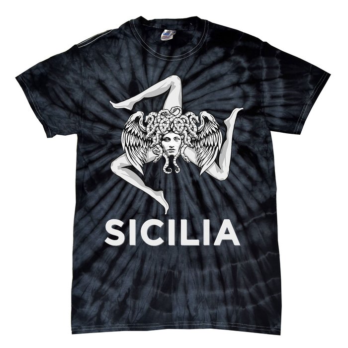 Sicilian Pride Sicilia Trinacria Sicilian Tie-Dye T-Shirt