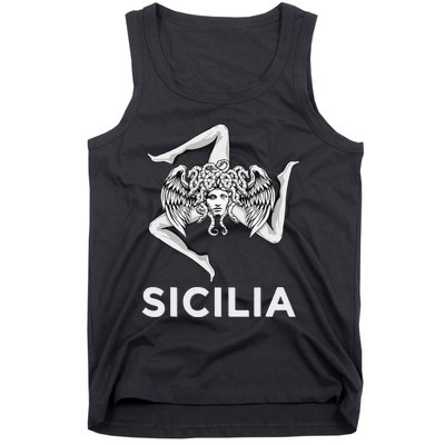 Sicilian Pride Sicilia Trinacria Sicilian Tank Top