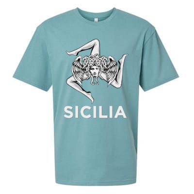 Sicilian Pride Sicilia Trinacria Sicilian Sueded Cloud Jersey T-Shirt