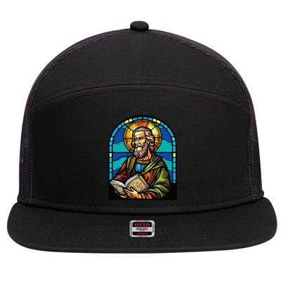 St. Paul Stained Glass 7 Panel Mesh Trucker Snapback Hat