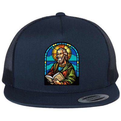 St. Paul Stained Glass Flat Bill Trucker Hat