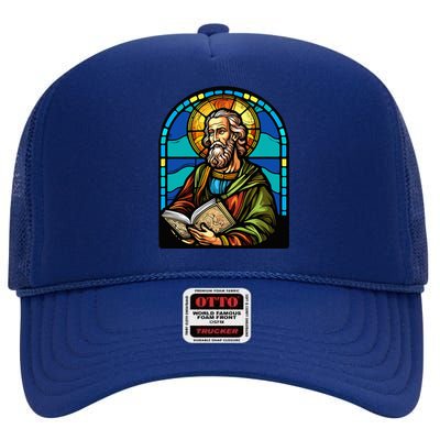 St. Paul Stained Glass High Crown Mesh Back Trucker Hat