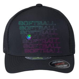 Softball Player Flexfit Unipanel Trucker Cap