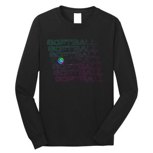 Softball Player Long Sleeve Shirt