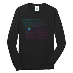 Softball Player Tall Long Sleeve T-Shirt