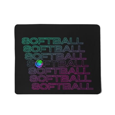 Softball Player Mousepad